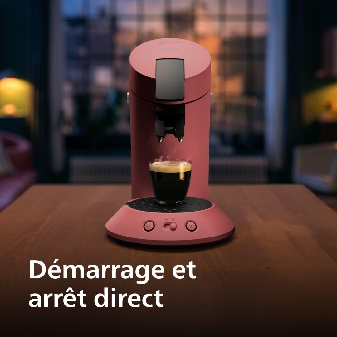 Machine à Café à Dosettes Senseo Original+ CSA210/35 - Rouge Tendre