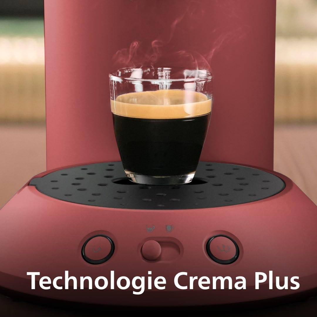 Machine à Café à Dosettes Senseo Original+ CSA210/35 - Rouge Tendre