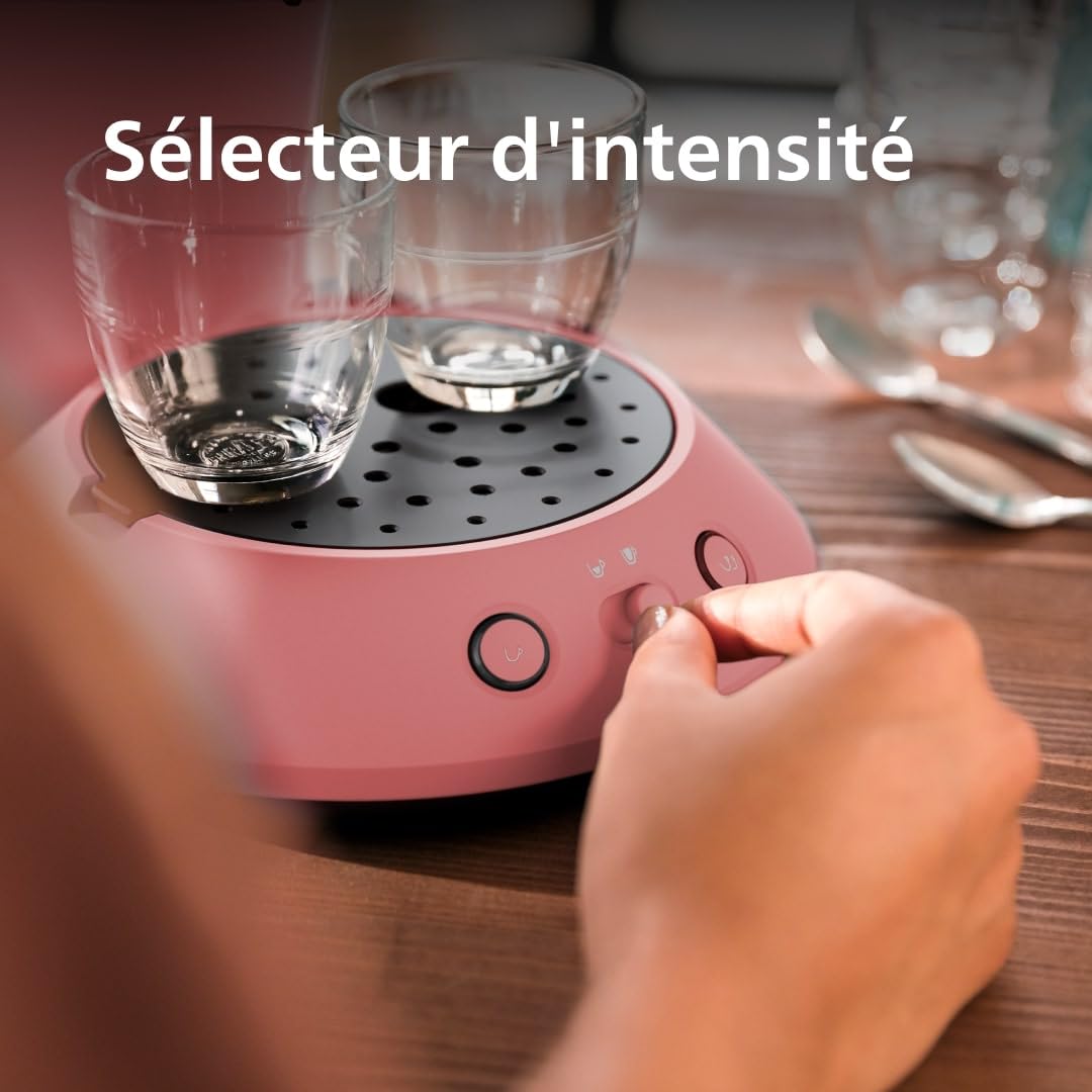 Machine à Café à Dosettes Senseo Original+ CSA210/35 - Rouge Tendre