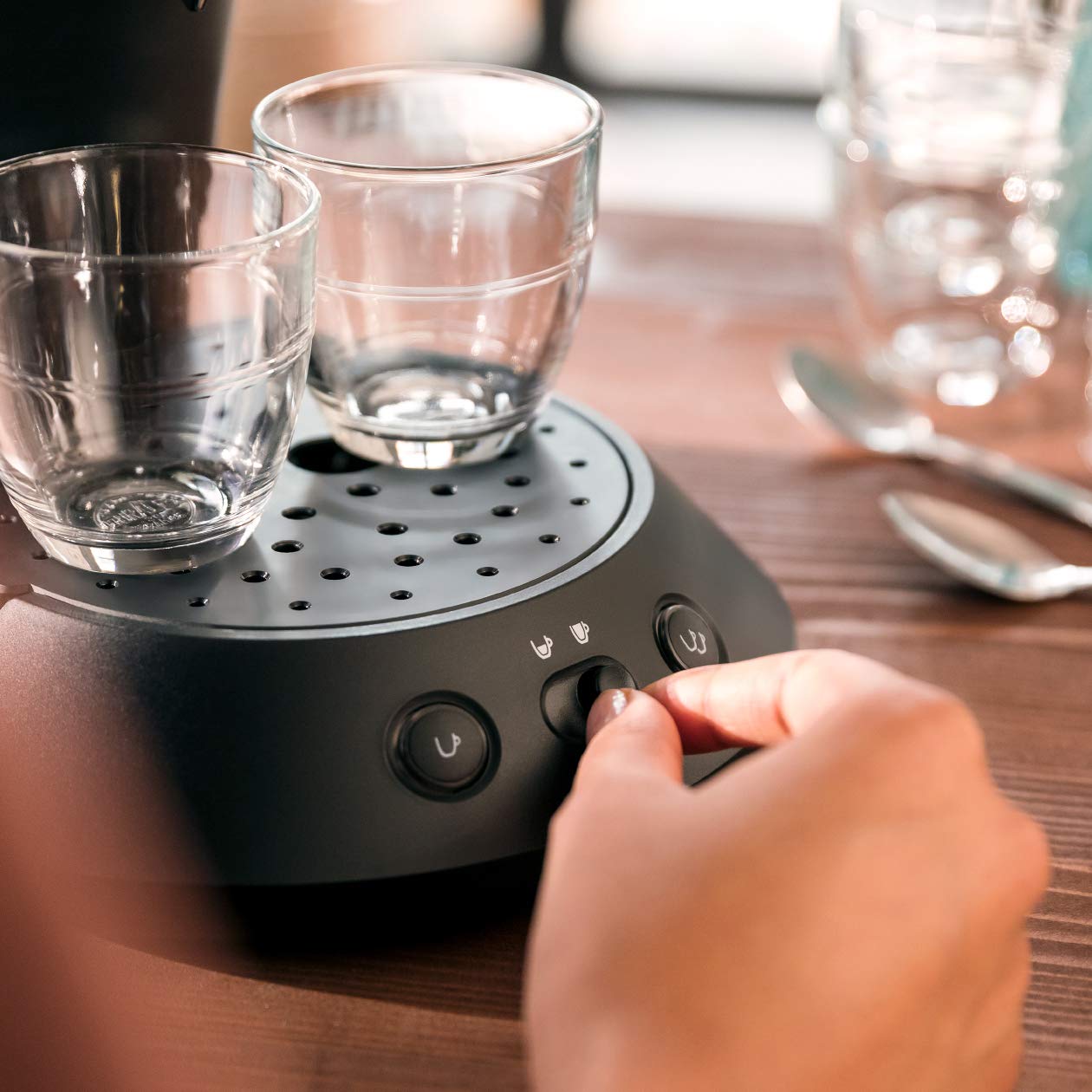 Cafetière à Dosette Senseo Original+ CSA210/61 - Noir Intense