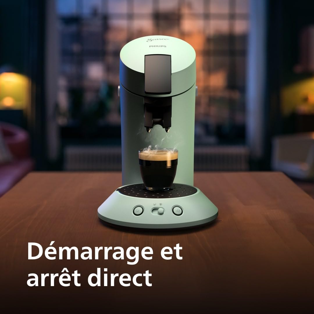 Machine à Café à Dosettes Senseo Original+ CSA210/80 - Vert Désert