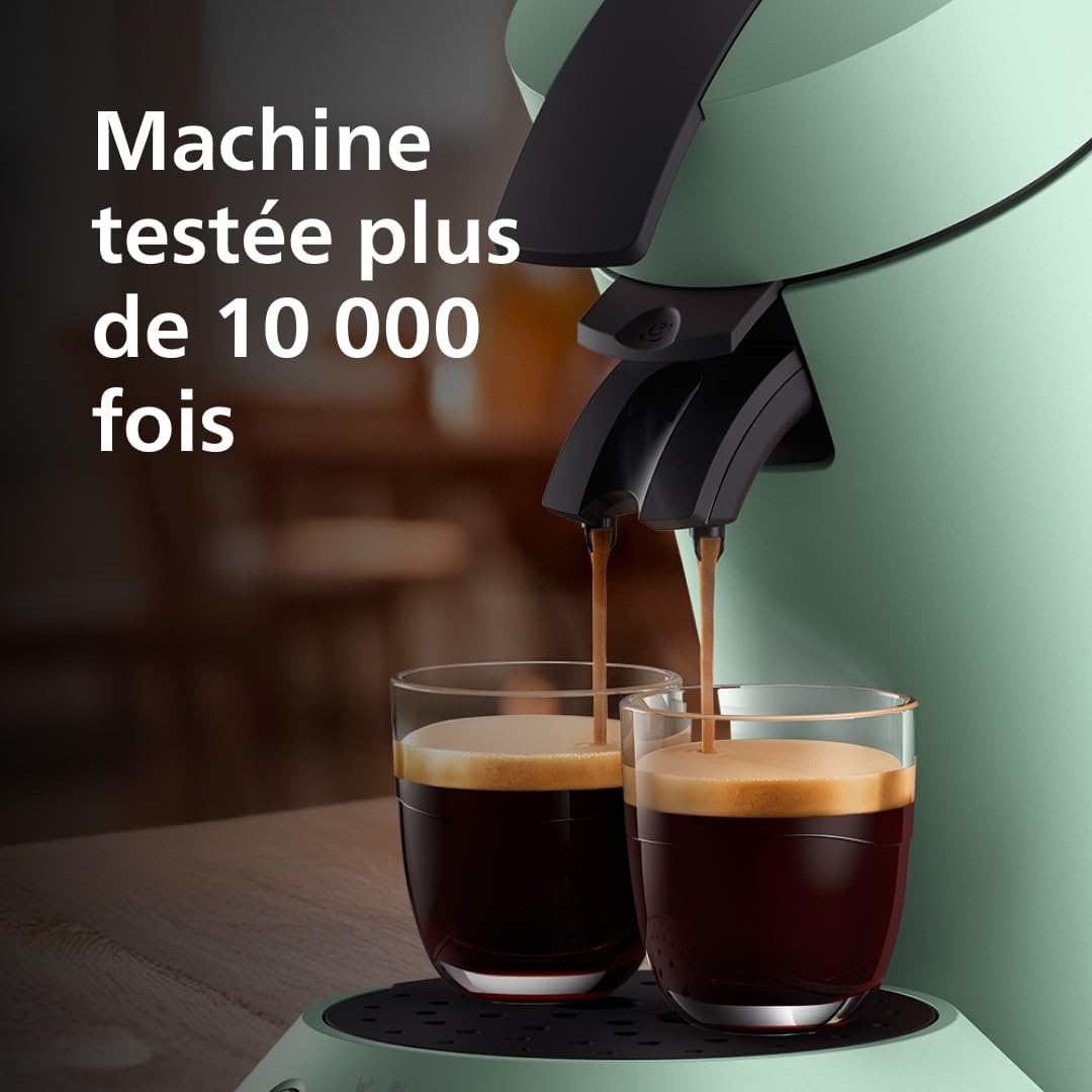 Machine à Café à Dosettes Senseo Original+ CSA210/80 - Vert Désert