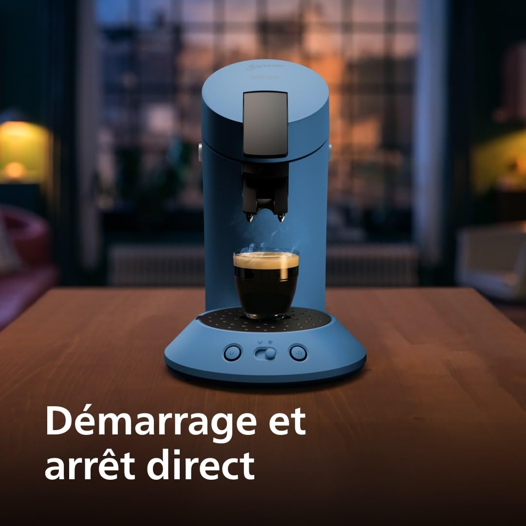Machine à Café à Dosettes Senseo Original+ CSA210/00 - Bleu Paon