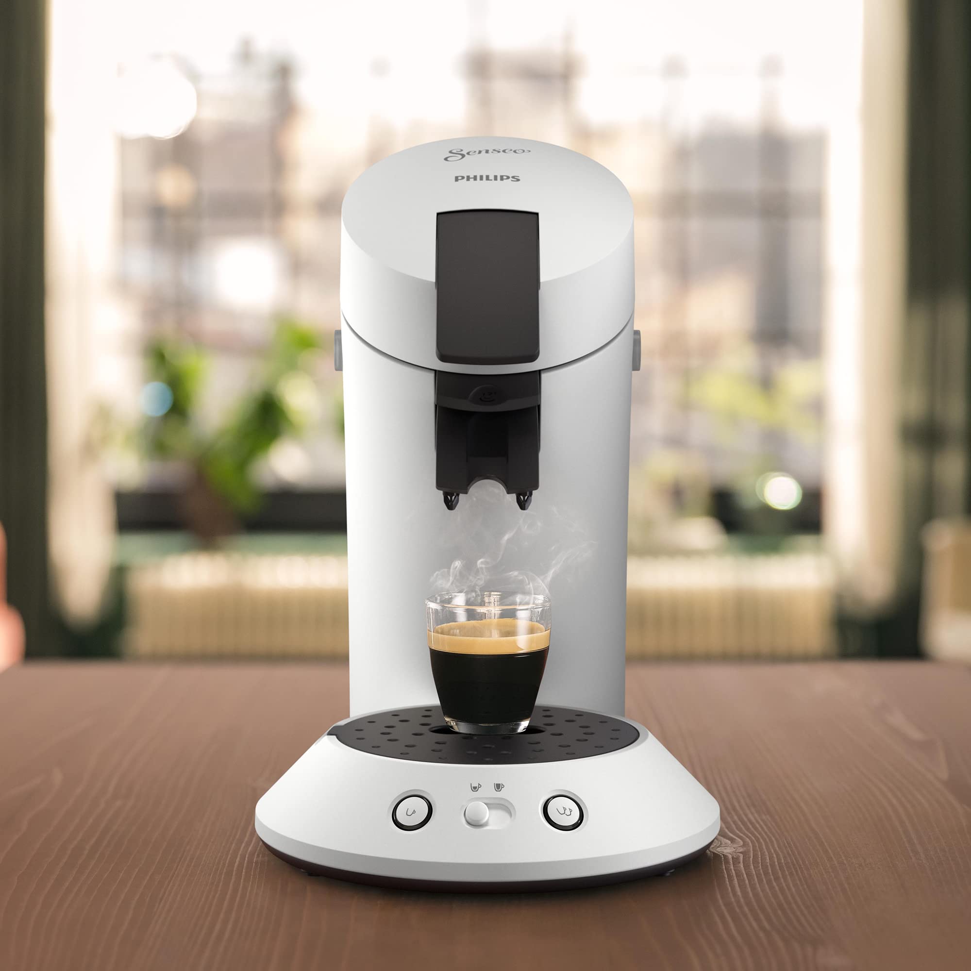 Machine à Café à Dosettes Senseo Original+ CSA210/10 - Blanc