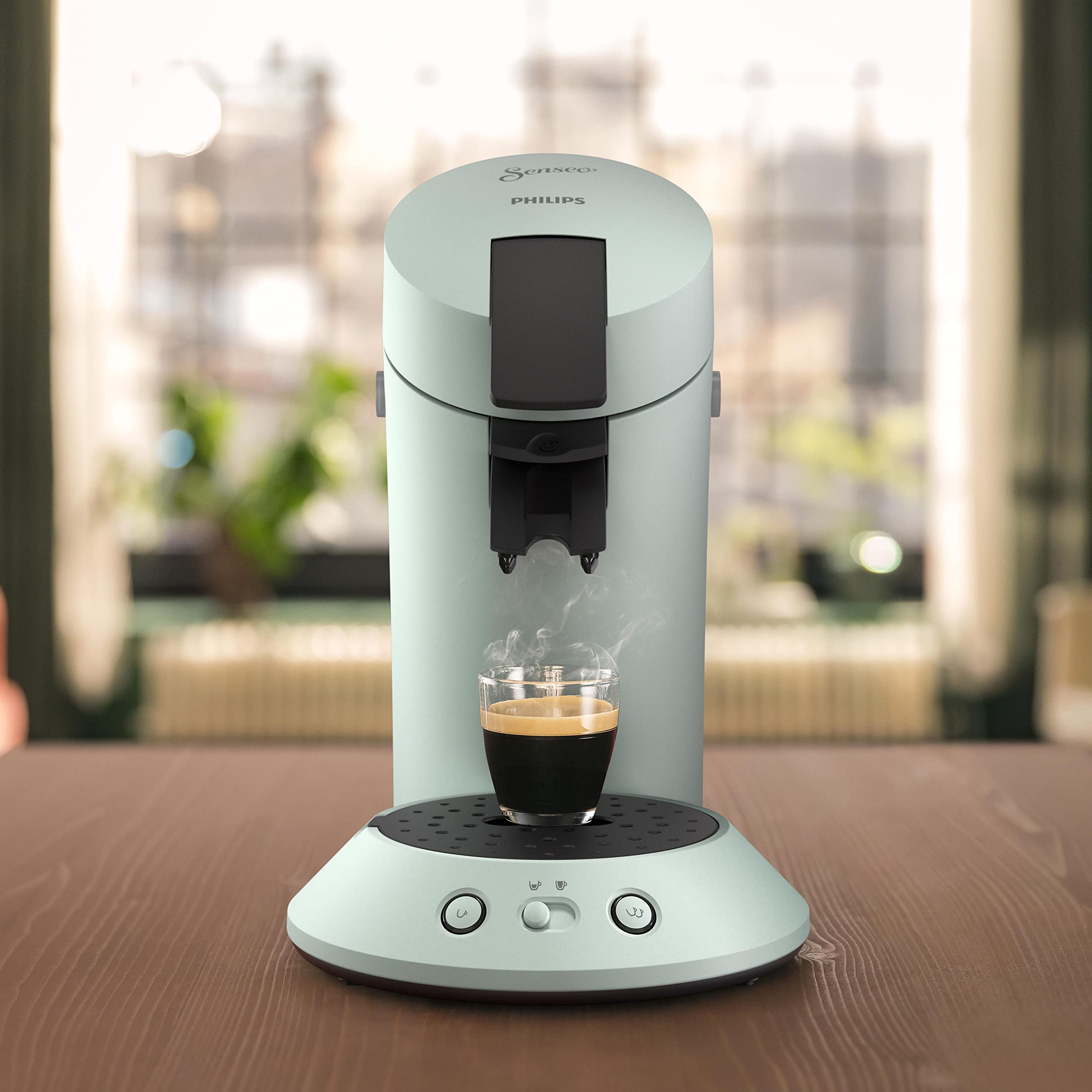 Machine à Café à Dosettes Senseo Original+ CSA210/21 - Menthe Pâle