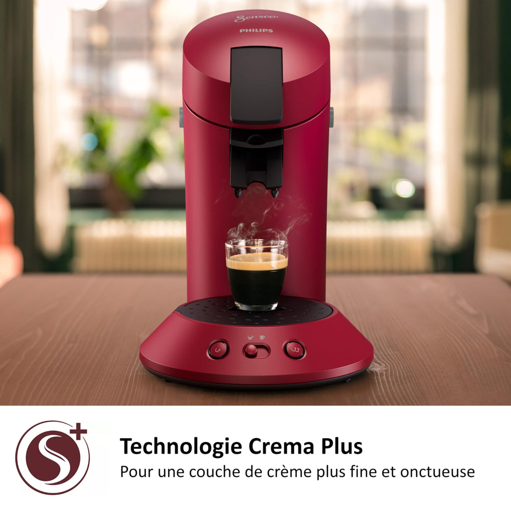 Machine à Café à Dosettes Senseo Original+ CSA210/91 - Rouge